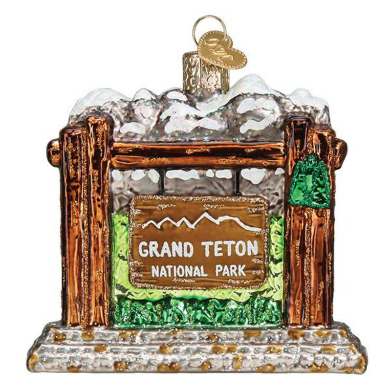 Old World Christmas Grand Teton National Park Glass Wyoming 36269. (46283)