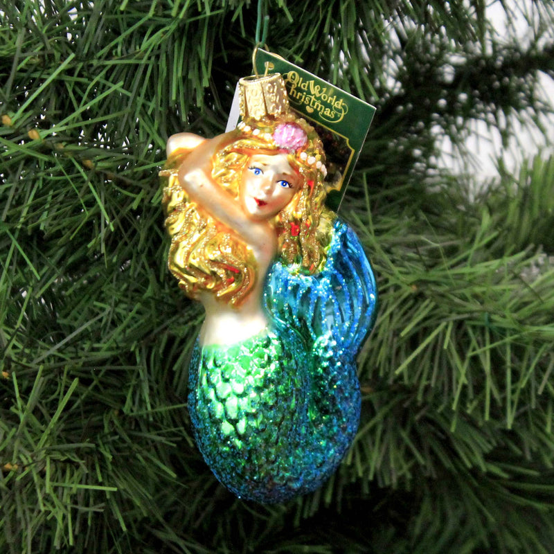 Old World Christmas Seashell Mermaid - - SBKGifts.com