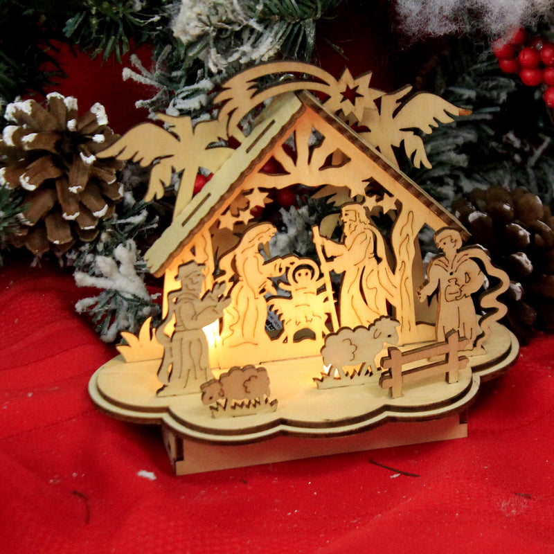 Holiday Ornament Laser Nativity - - SBKGifts.com
