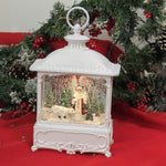 Christmas Led Swirl Santa W/Bear Lantern - - SBKGifts.com