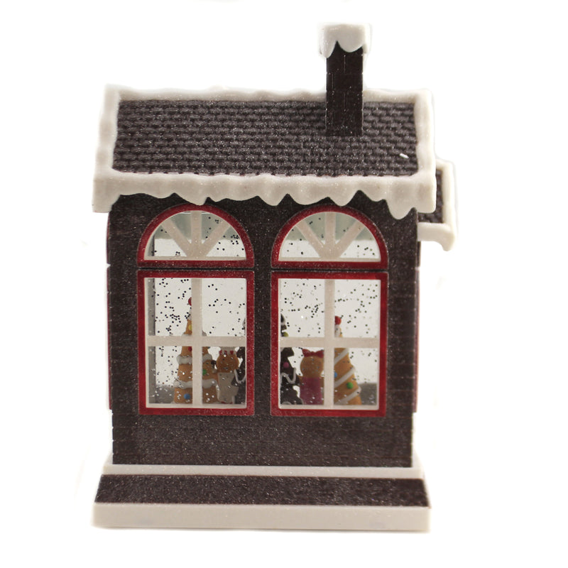 Christmas Gingerbread House Swirl Led - - SBKGifts.com