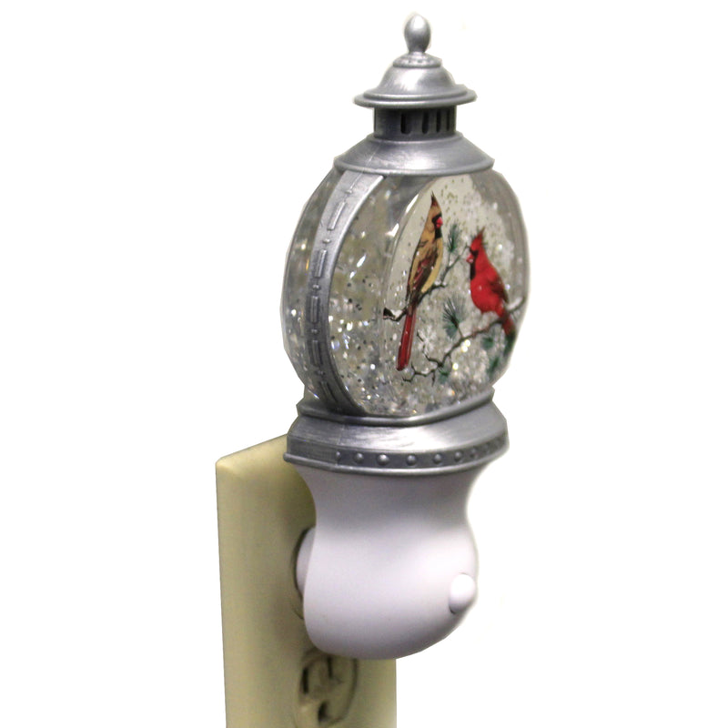 Christmas Lantern W/Red Birds Night Light - - SBKGifts.com