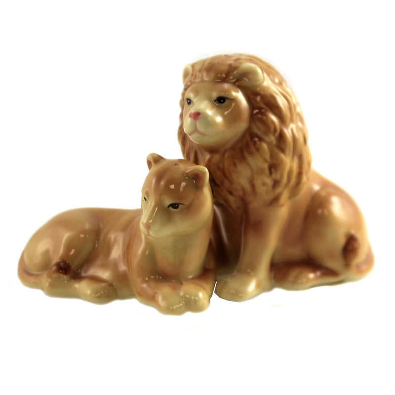 Tabletop Magnetic Lion Salt Pepper Set/2 Safari Zoo Menagerie Shaker 11303 (46406)