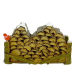 Department 56 Villages Village Wooden Log Pile - One Accessory 2.25 Inch, Polyresin - Christmas General Village 52665 (4641)