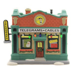 Department 56 House Hohman Telegraph Office Porcelain Telegrams Cables 6005576 (46450)