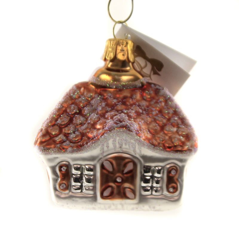 Golden Bell Collection Czech Gingerbread House Ornament Christmas Cookie Nvv147 (46499)