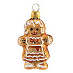 Golden Bell Collection Czech Gingerbread Girl Glass Christmas Nvv144 (46502)