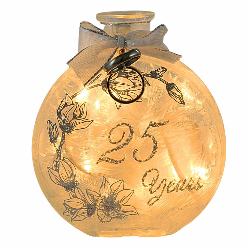 (46629) Silver Anniversary Pre-Lit Jar