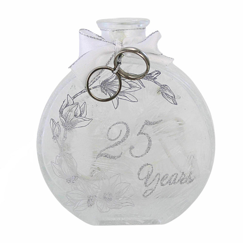 Stony Creek Silver Anniversary Pre-Lit Jar - - SBKGifts.com