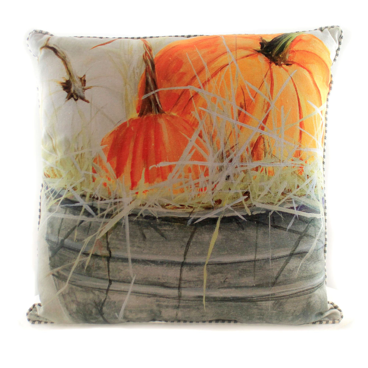 (46635) Bucket Of Pumpkins Pillow