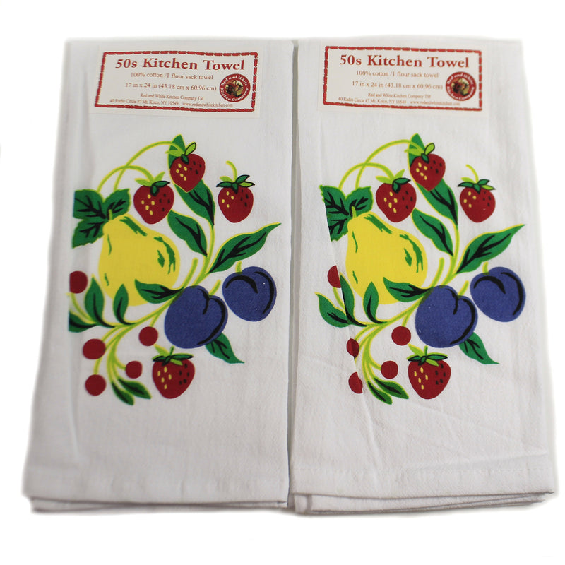 Decorative Towel Fruitgroup Kitchen Towel Set/2 100% Cotton 50S Design Retro 45161S Set/2 (46834)