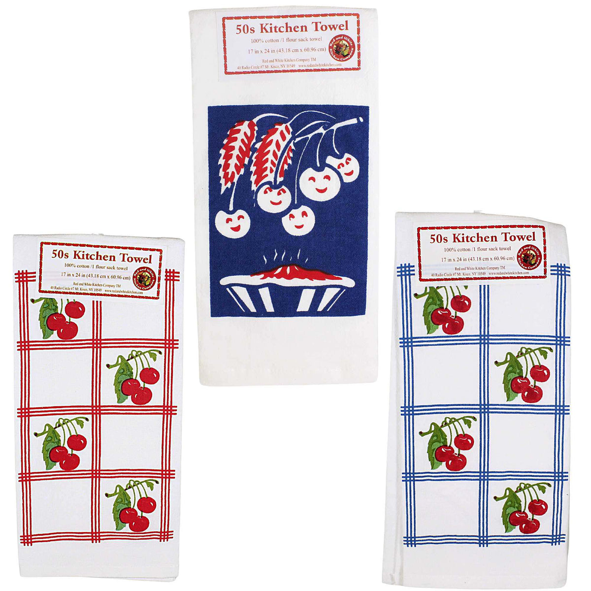 (46840) Cherries Or Cherry Pie Towels