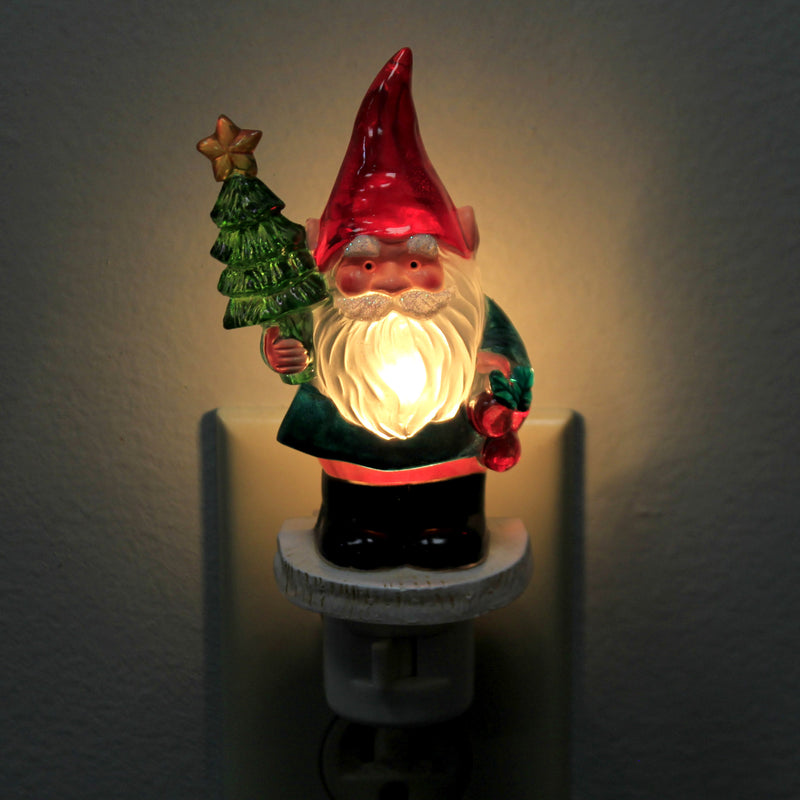 Christmas Bearded Gnome Night Light - - SBKGifts.com
