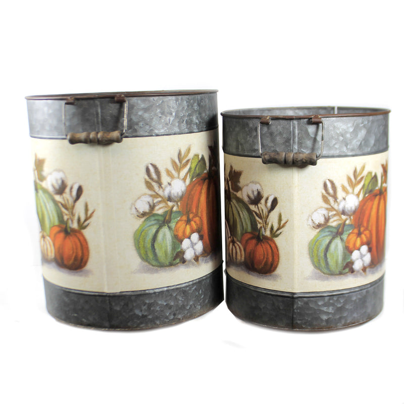 Fall Pumpkins Bucket Set - - SBKGifts.com