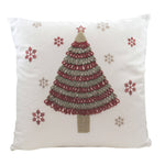 Christmas Tree With Snowflakes Pillow Fabric Holiday Decor 53009A (46992)