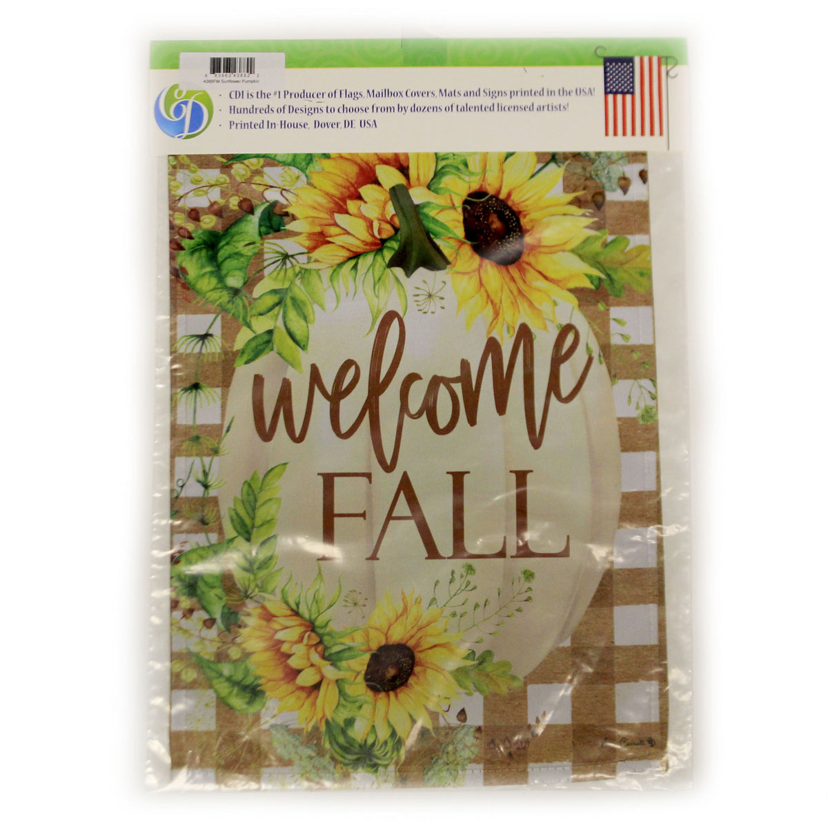 Home & Garden Sunflower Pumpkin Flag - - SBKGifts.com
