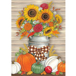 Home & Garden Sunflower Milk Can Flag Polyester Double Sided 4396Fm (47000)