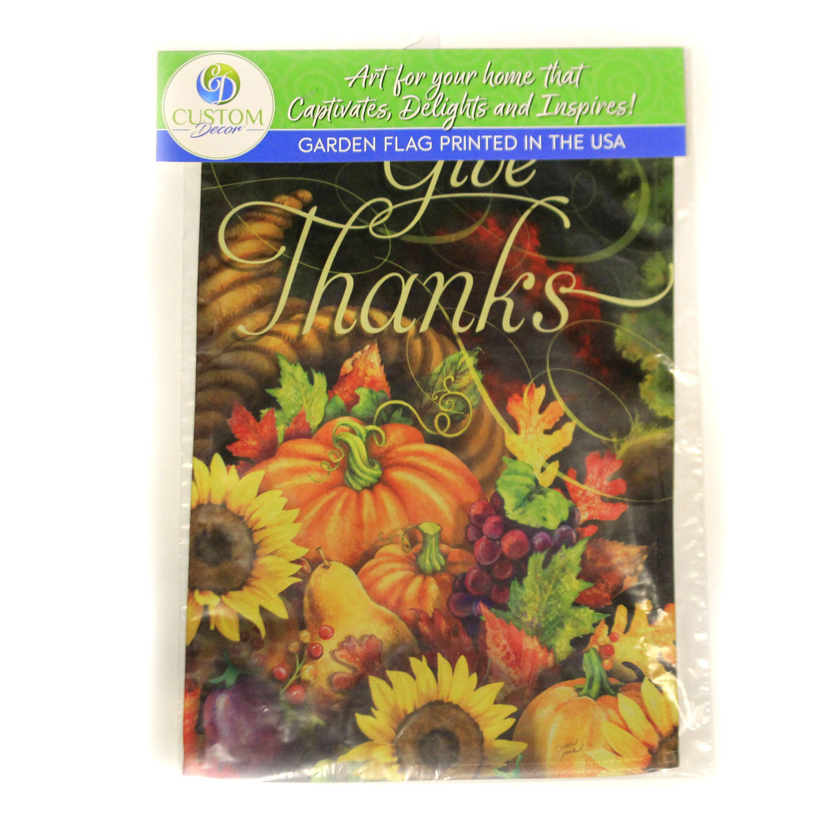 Home & Garden Overflowing Cornucopia Flag - - SBKGifts.com