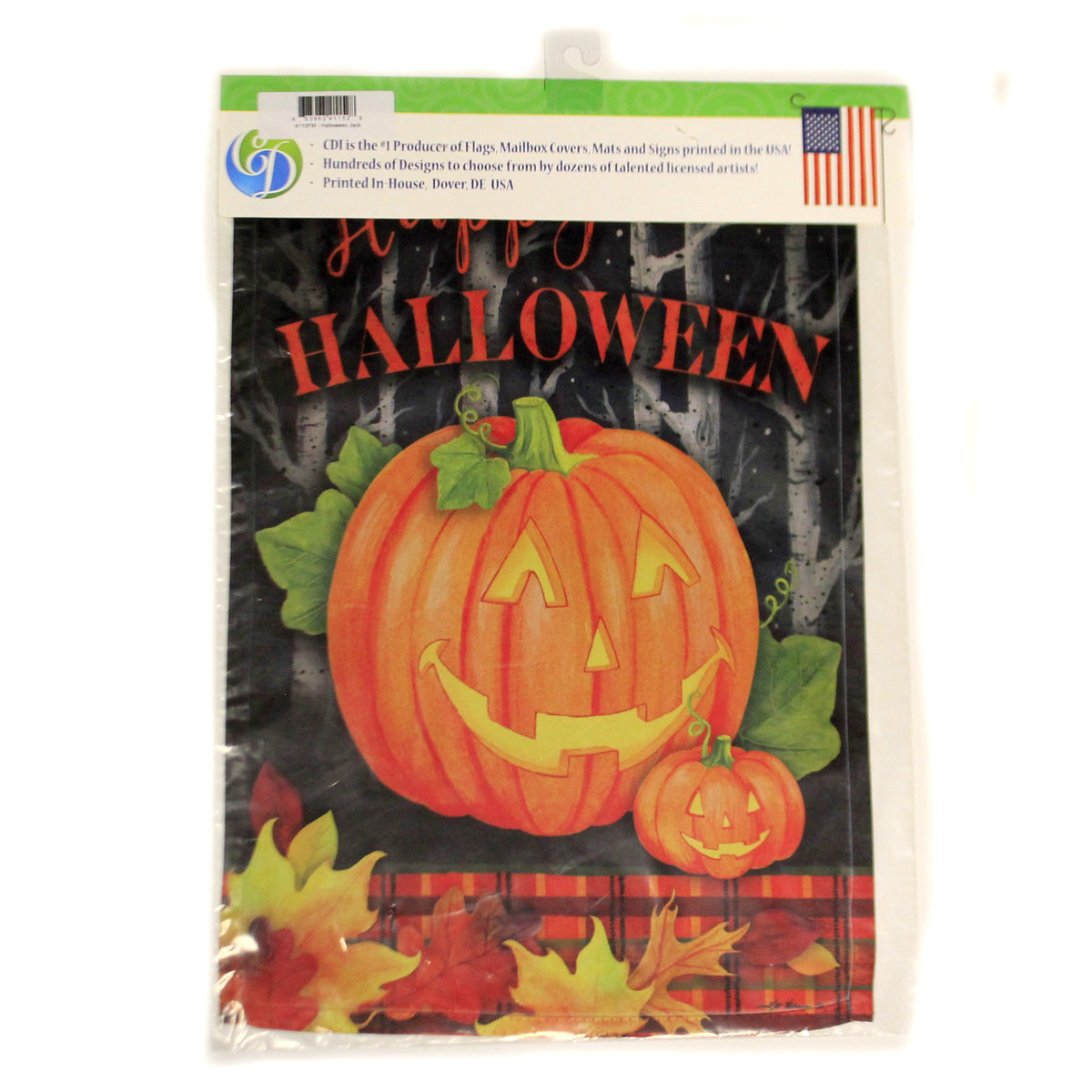 Home & Garden Halloween Jack Flag - - SBKGifts.com