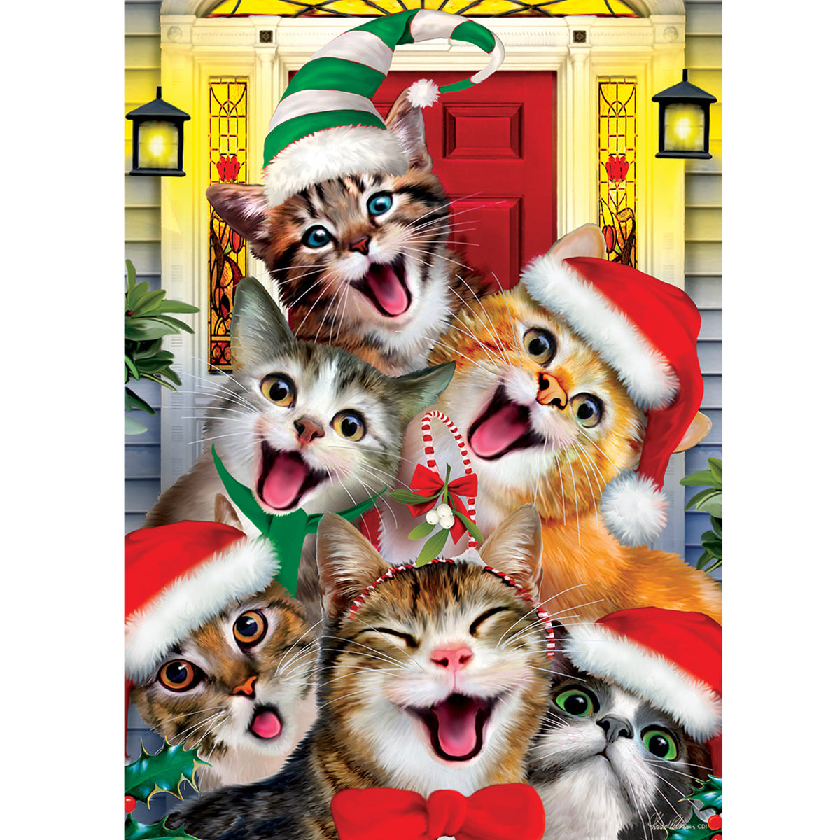 47020 Christmas Cats Flag 3423FM