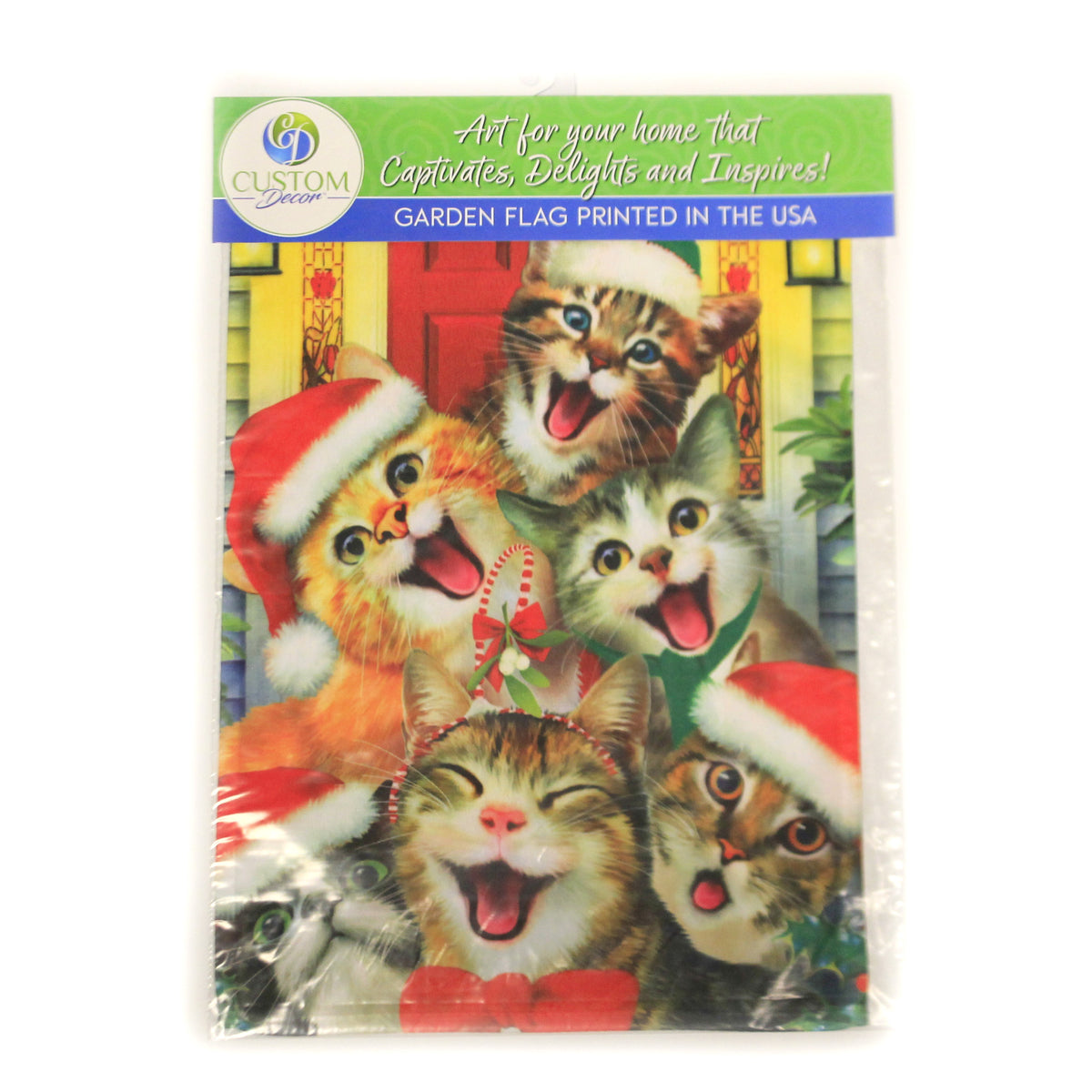 Home & Garden Christmas Cats Flag - - SBKGifts.com