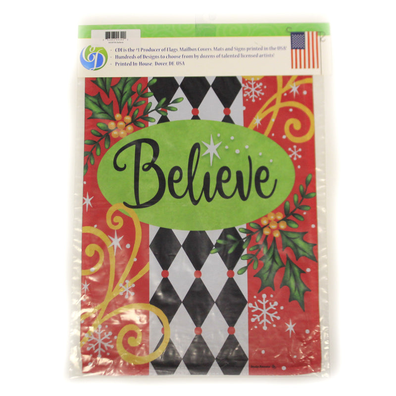 Home & Garden Believe Flag - - SBKGifts.com