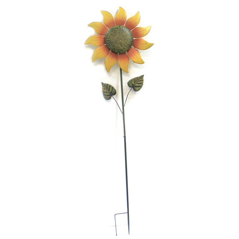 Sunflower Spinner - 1 Decorative Garden Stake With Wind Spinner 68 Inch, Metal - Thanksgiving Fall Halloween 31833670 (47039)