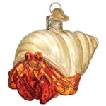 Old World Christmas Hermit Crab - One Ornament 2.25 Inch, Glass - Ormanet Social Creature 12537 (47148)
