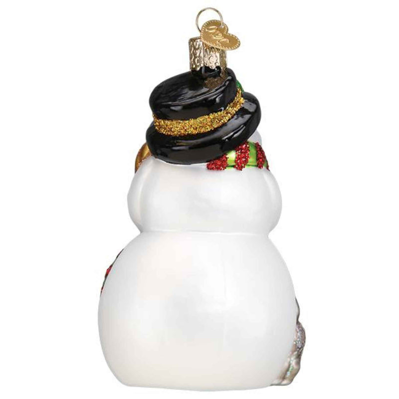 Old World Christmas Snowman With Playful Pets - - SBKGifts.com