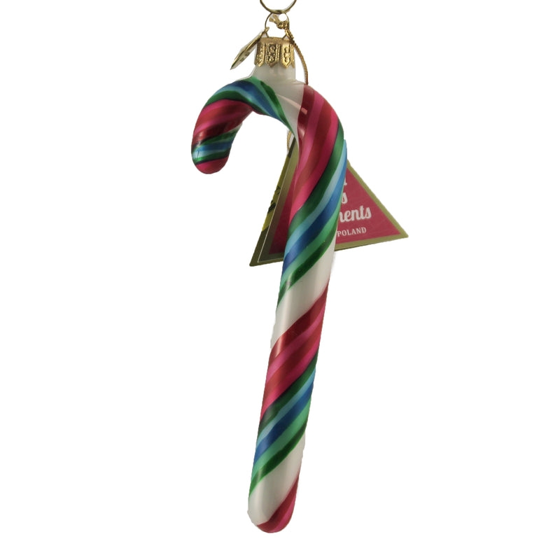 Morawski Sweet Confection Candy Cane Glass Ornament Sweet Candy Fruity 14754