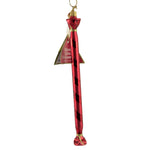 Wrapped Swizzle Stick - 1 Ornament 7.75 Inch, Glass - Ornament Sweet Candy Confection 11500 Red (47171)