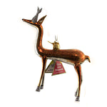 Free Blown Reindeer - 1 Ornament 5.5 Inch, Glass - Ornament Deer Buck Christmas 17580 (47174)