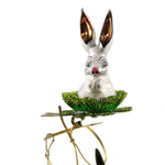 Morawski Clip On Bunny In The Field Glass Ornament Easter Rabbit 17800 (47175)