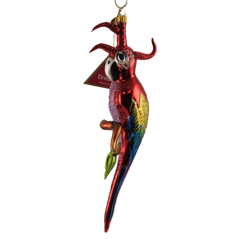Scarlet Macaw - 1 Ornament 8.25 Inch, Glass - Ornament Tropical Bird 14797 (47180)