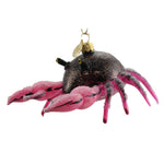 Morawski Fuchsia & Purple Crab Glass Ornament Sea Creature Ocean 19760