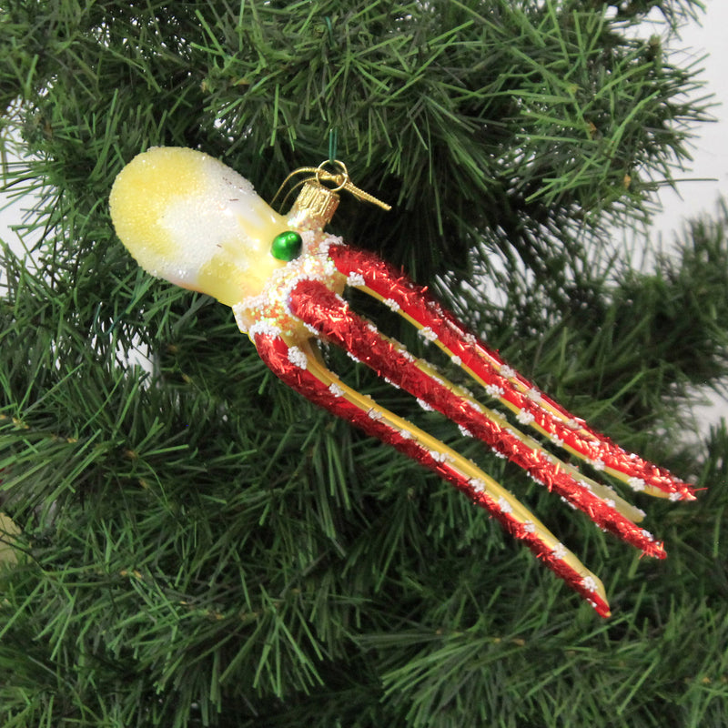 Morawski Yellow Red And White Octopus - - SBKGifts.com