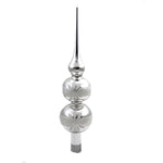 Christina's World Silver Tree Topper With Daisies Finial Spring Floral Glittered Fin995