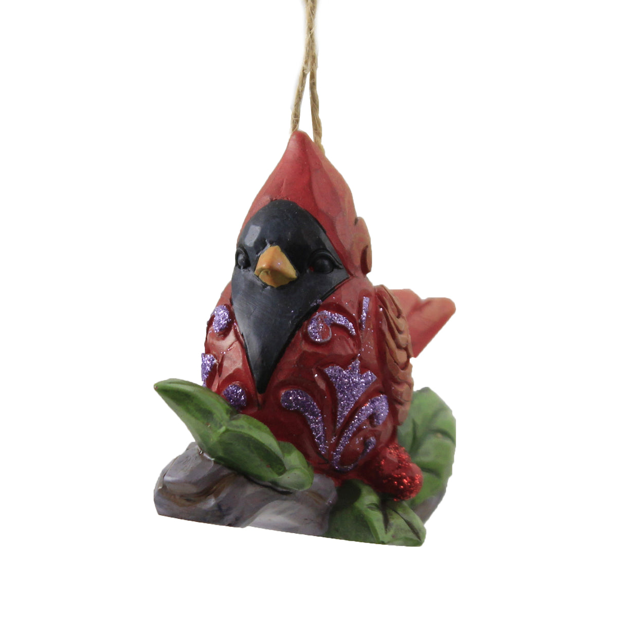 (47240) Cardinal On Branch Ornament
