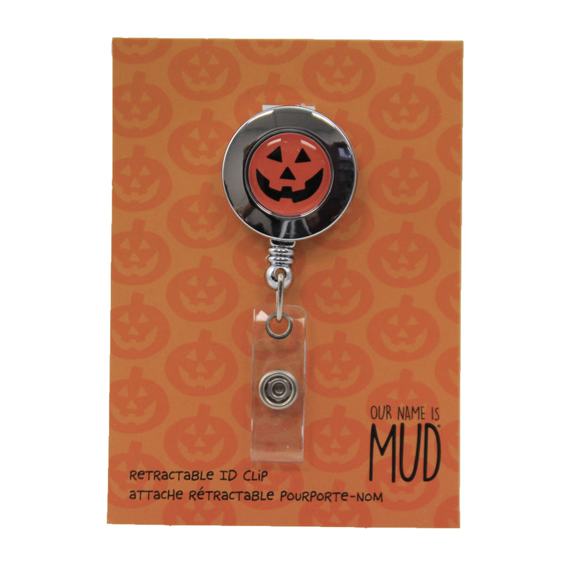 Accessories Pumpkin Retractable Id Clip Metal Badge Holder 6006820 (47264)