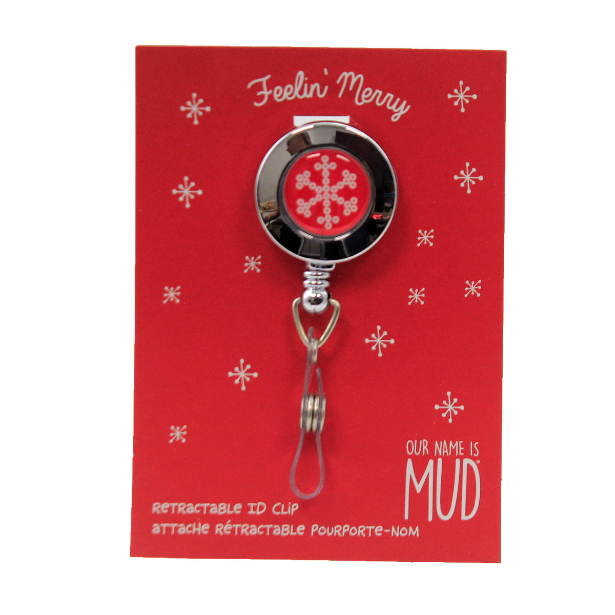 (47271) Snowflake Retractable Id Clip