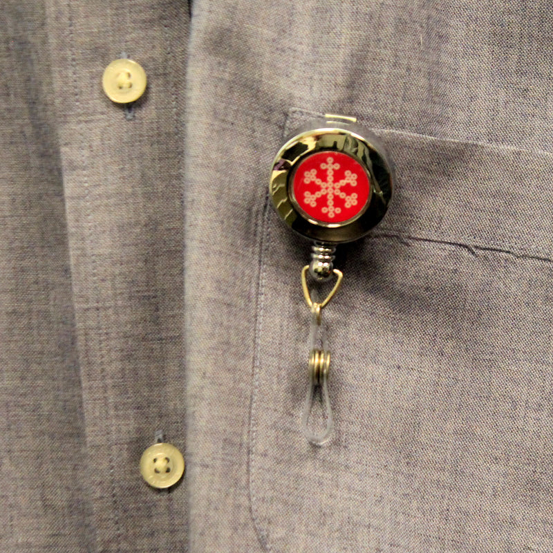 Accessories Snowflake Retractable Id Clip - - SBKGifts.com