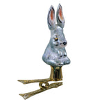 Morawski Mini Blue Clip On Bunny Glass Ornament Easter Spring Rabbit 11977 (47322)