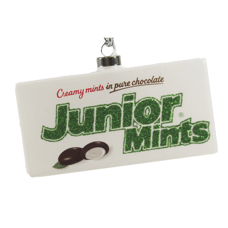 Kat + Annie Junior Mints - 1 Glass Ornament 3 Inch, Glass - Christmas Candy Candies Sweets 78491 (47348)