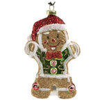 Holiday Ornament Glittered Gingerbread Man Christmas Sweets Pastry Cookie 83982