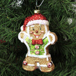 Holiday Ornament Glittered Gingerbread Man - - SBKGifts.com