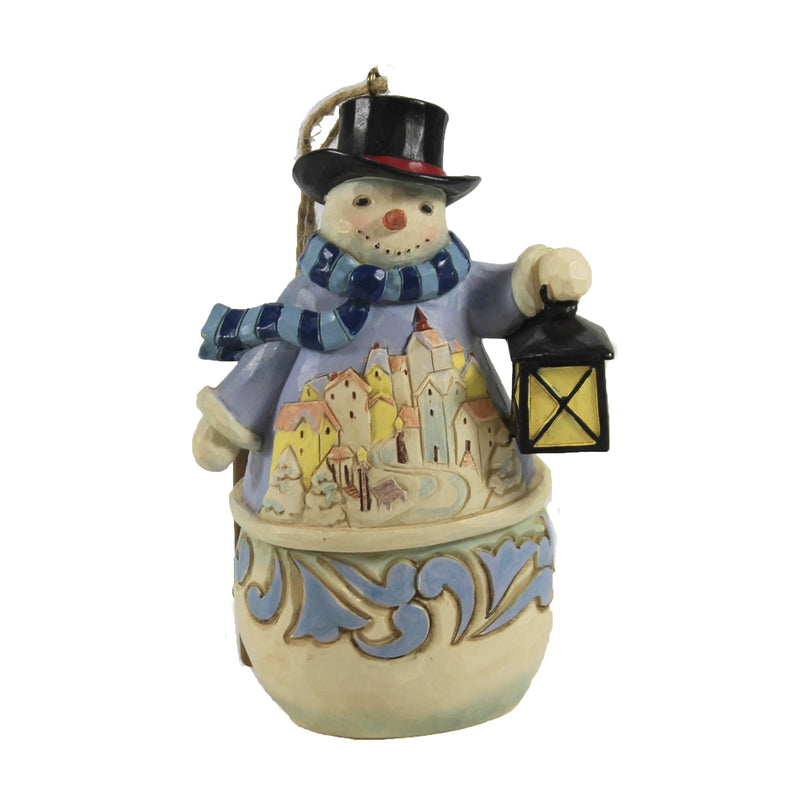 (47406) Snowman Village Scene Ornament