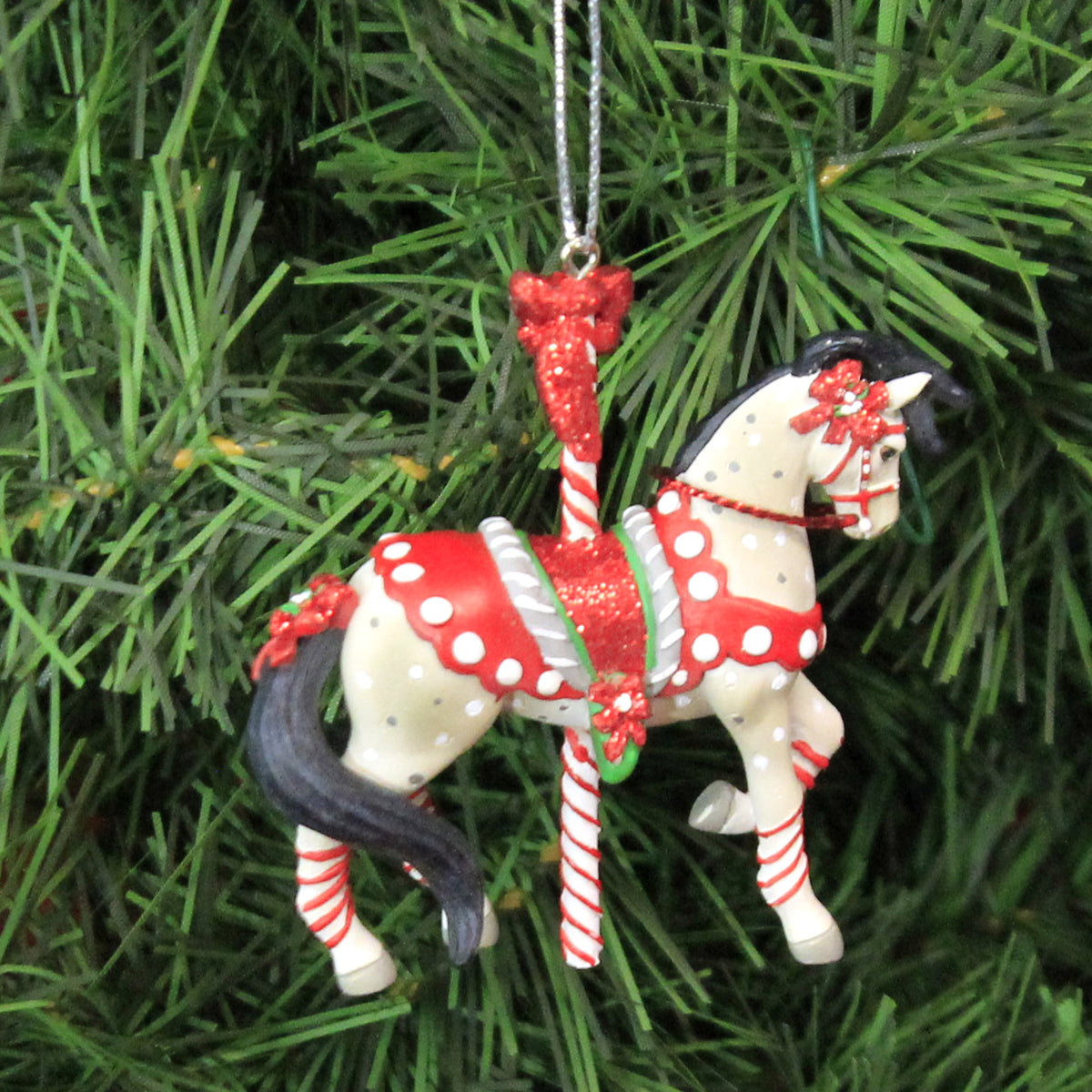 Trail Of Painted Ponies Peppermint Sticks Ornament - - SBKGifts.com