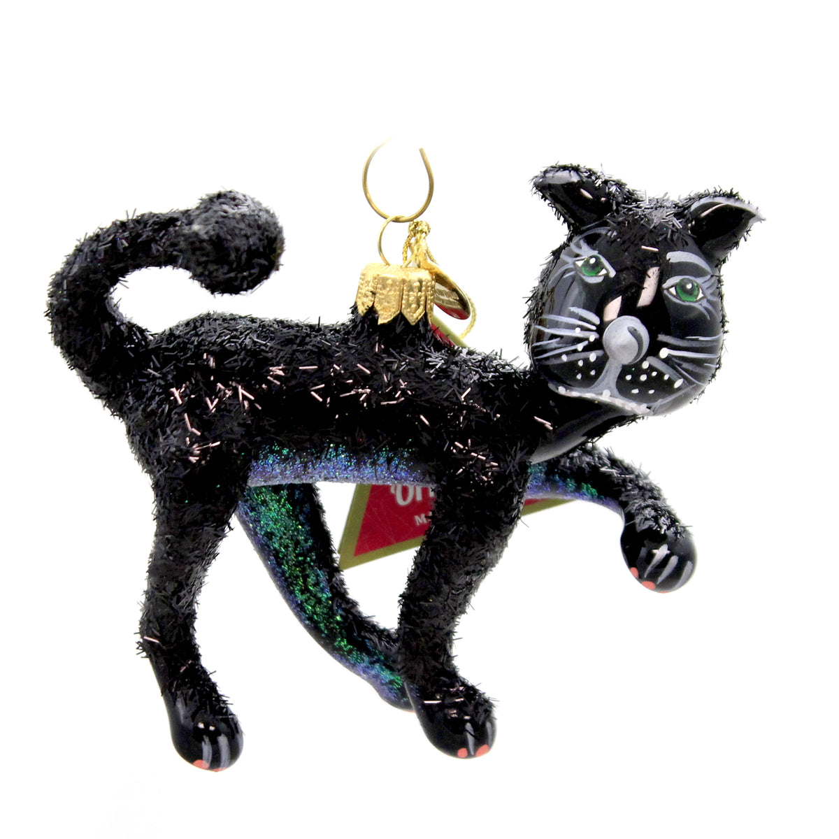 (47469) Black Glittered Cat