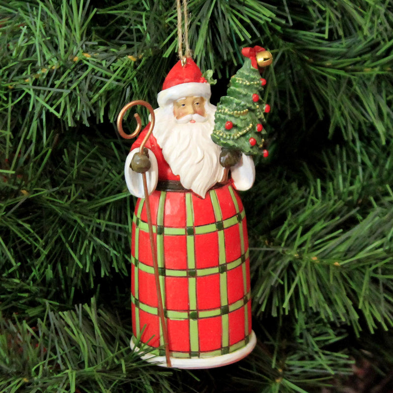 Jim Shore Santa With Tree Ornament. - - SBKGifts.com