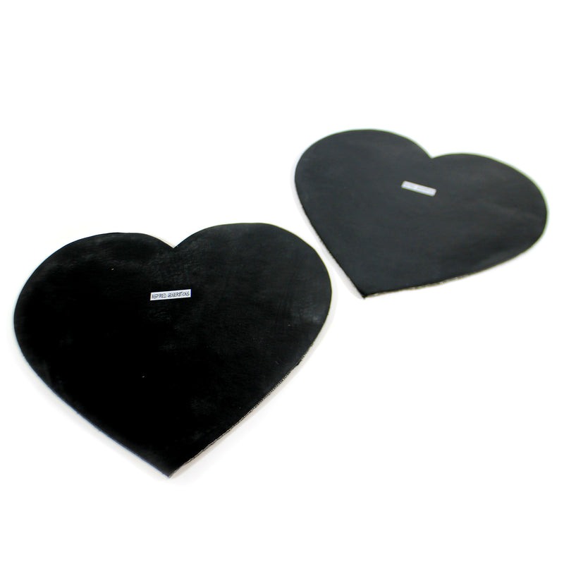 Tabletop Black Heart Beaded Placemats - - SBKGifts.com